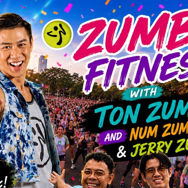 Zumba Fitness @ Lumpini Park — Ton, Num & Jerry