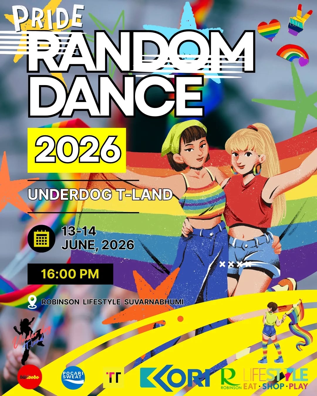 Underdog T-land Pride Random Dance @ Robinson Suvarnabhumi