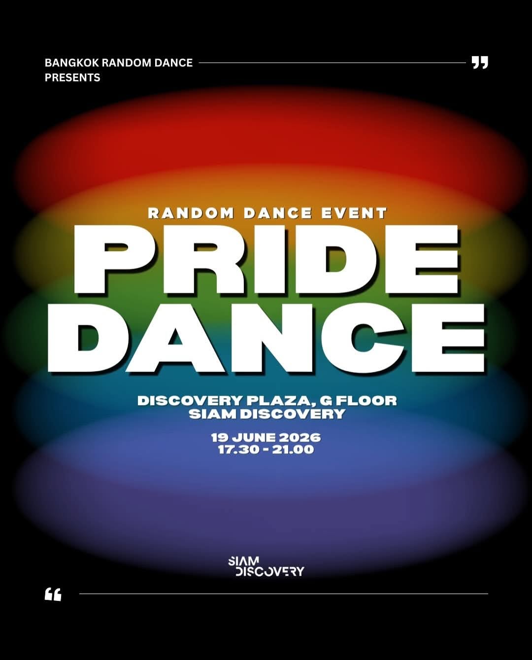 Bangkok Random Dance — Pride Dance @ Siam Discovery